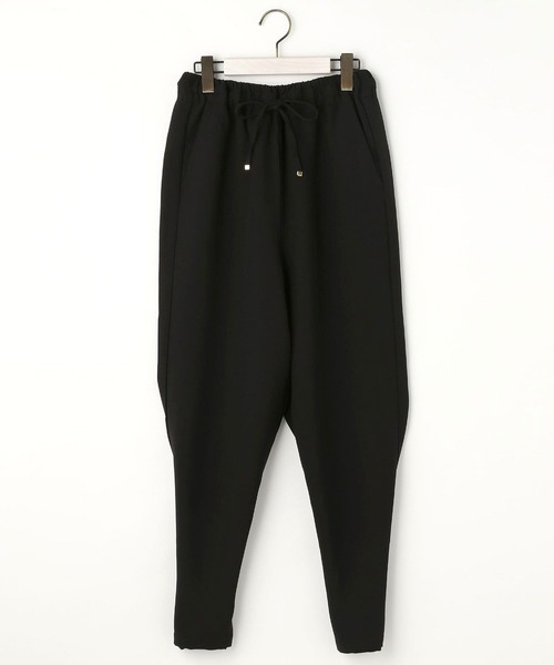 NICOLE white(ニコルホワイト)の「エステルツイル2WAYパンツ(その他パンツ・レディース・ベージュ/ブラック・FREE)」の4枚目の写真