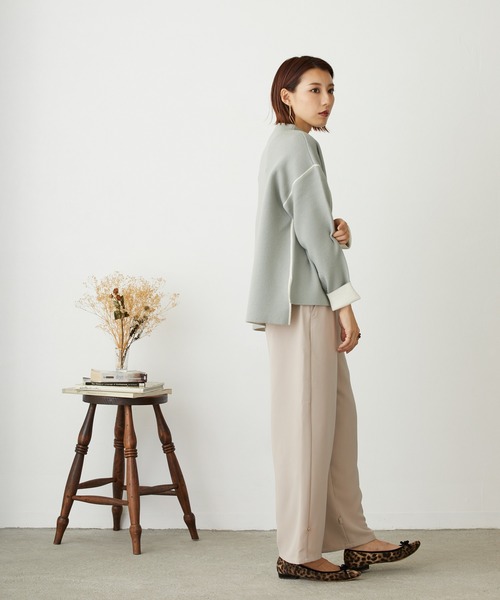 NICOLE white(ニコルホワイト)の「エステルツイル2WAYパンツ(その他パンツ・レディース・ベージュ/ブラック・FREE)」の17枚目の写真