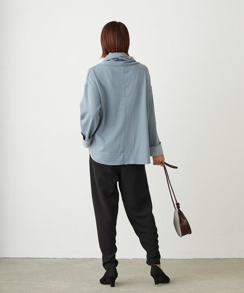 NICOLE white(ニコルホワイト)の「エステルツイル2WAYパンツ(その他パンツ・レディース・ベージュ/ブラック・FREE)」の20枚目の写真