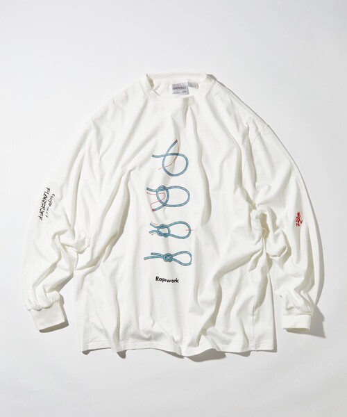 GRAMICCI×F-LAGSTUF-F/別注ロングスリーブTシャツ Gramicci（グラミチ）の「F-LAGSTUF-F×GRAMICCI/フラッグ