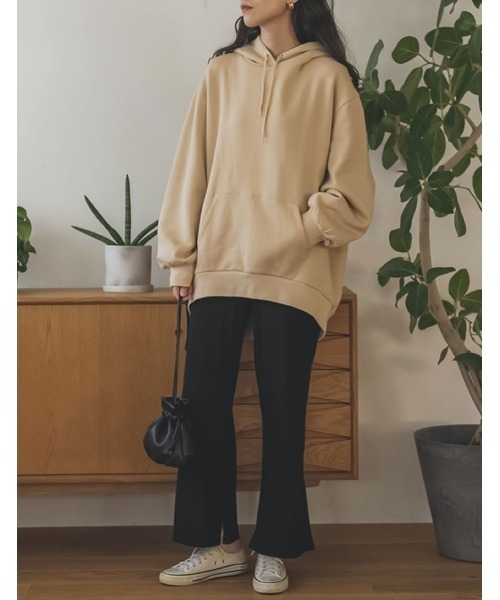 Re:EDIT(リエディ)の「キックフレアリブニットリラックスパンツ(その他パンツ・レディース・ブラウン/ブラック/グリーン・LARGE/SHORT/MEDIUM/TALL)」の20枚目の写真