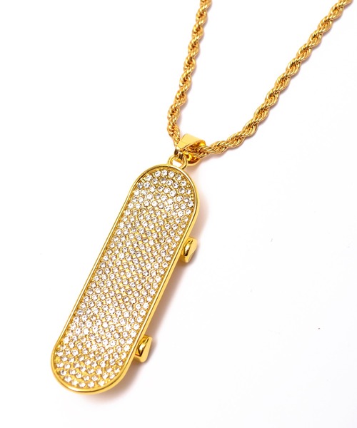 babyShoop（ベイビーシュープ）の「スケボーチャームネックレス（ネックレス・レディース・シルバー/ゴールド・FREE）」の3枚目の写真