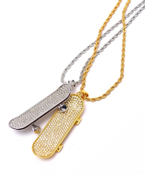 babyShoop（ベイビーシュープ）の「スケボーチャームネックレス（ネックレス・レディース・シルバー/ゴールド・FREE）」の6枚目の写真