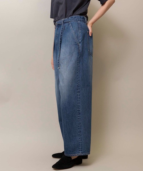 Johnbull（ジョンブル）の「ベルテッドエコデニムタックパンツ