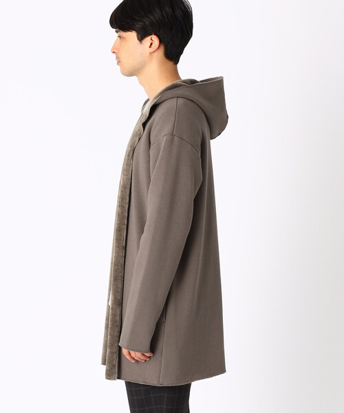 COMME CA ISM（コムサイズム）の「裏シャギー　フード付きカーディガン（カーディガン/ボレロ・メンズ・ブラック/ベージュ/カーキ・MEDIUM/LARGE）」の22枚目の写真