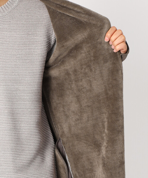 COMME CA ISM（コムサイズム）の「裏シャギー　フード付きカーディガン（カーディガン/ボレロ・メンズ・ブラック/ベージュ/カーキ・MEDIUM/LARGE）」の15枚目の写真