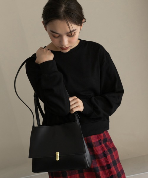 Edit Sheen（エディットシーン）の「シンプルコンパクトスウェット（スウェット・レディース・ブラック/アイボリー・MEDIUM）」の11枚目の写真