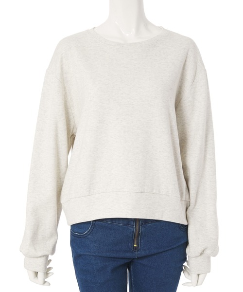 Edit Sheen（エディットシーン）の「シンプルコンパクトスウェット（スウェット・レディース・ブラック/アイボリー・MEDIUM）」の16枚目の写真