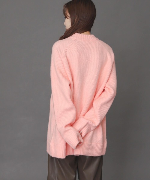 SENSE OF PLACE by URBAN RESEARCH(センスオブプレイスバイアーバンリサーチ)の「モヘアライクラグランアゼルーズセーター(ニット/セーター・メンズ・ネイビー/ブルー/グリーン/アイボリー/ブラウン/ライトピンク・MEDIUM/LARGE)」の7枚目の写真