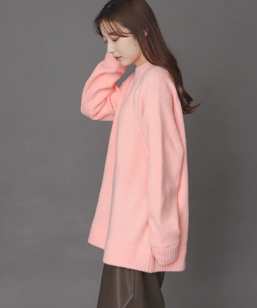 SENSE OF PLACE by URBAN RESEARCH(センスオブプレイスバイアーバンリサーチ)の「モヘアライクラグランアゼルーズセーター(ニット/セーター・メンズ・ネイビー/ブルー/グリーン/アイボリー/ブラウン/ライトピンク・MEDIUM/LARGE)」の8枚目の写真