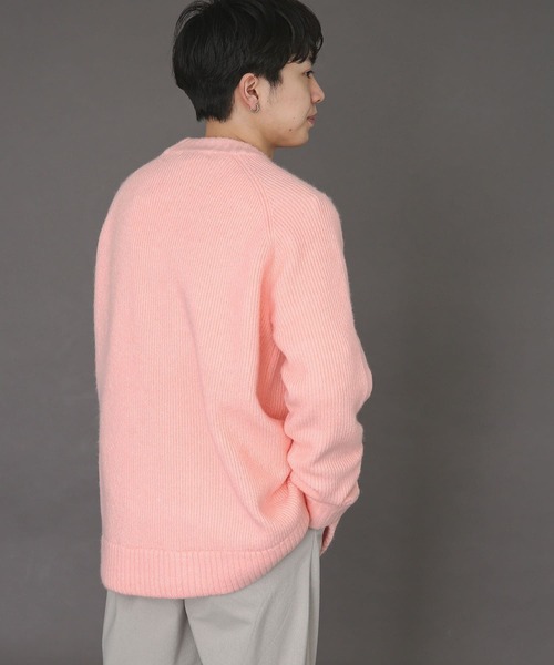 SENSE OF PLACE by URBAN RESEARCH(センスオブプレイスバイアーバンリサーチ)の「モヘアライクラグランアゼルーズセーター(ニット/セーター・メンズ・ネイビー/ブルー/グリーン/アイボリー/ブラウン/ライトピンク・MEDIUM/LARGE)」の10枚目の写真