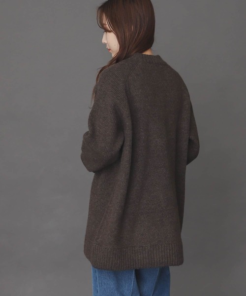 SENSE OF PLACE by URBAN RESEARCH(センスオブプレイスバイアーバンリサーチ)の「モヘアライクラグランアゼルーズセーター(ニット/セーター・メンズ・ネイビー/ブルー/グリーン/アイボリー/ブラウン/ライトピンク・MEDIUM/LARGE)」の21枚目の写真