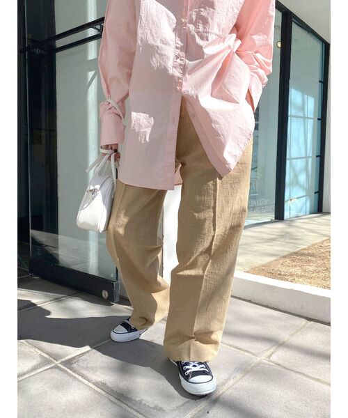 Ungrid（アングリッド）の「ハイウエストルーズタックパンツ（その他パンツ・レディース・アイボリー/ベージュ・SMALL/MEDIUM）」の13枚目の写真