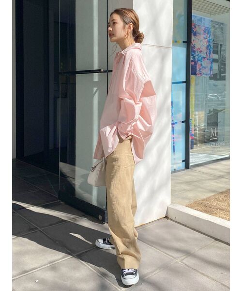 Ungrid（アングリッド）の「ハイウエストルーズタックパンツ（その他パンツ・レディース・アイボリー/ベージュ・SMALL/MEDIUM）」の14枚目の写真