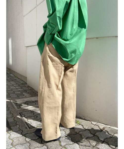 Ungrid（アングリッド）の「ハイウエストルーズタックパンツ（その他パンツ・レディース・アイボリー/ベージュ・SMALL/MEDIUM）」の17枚目の写真