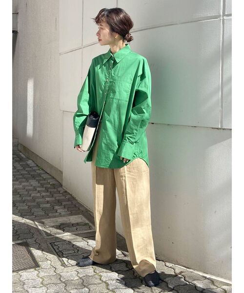 Ungrid（アングリッド）の「ハイウエストルーズタックパンツ（その他パンツ・レディース・アイボリー/ベージュ・SMALL/MEDIUM）」の18枚目の写真