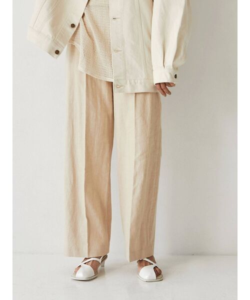 Ungrid（アングリッド）の「ハイウエストルーズタックパンツ（その他パンツ・レディース・アイボリー/ベージュ・SMALL/MEDIUM）」の19枚目の写真