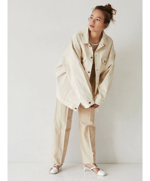 Ungrid（アングリッド）の「ハイウエストルーズタックパンツ（その他パンツ・レディース・アイボリー/ベージュ・SMALL/MEDIUM）」の20枚目の写真