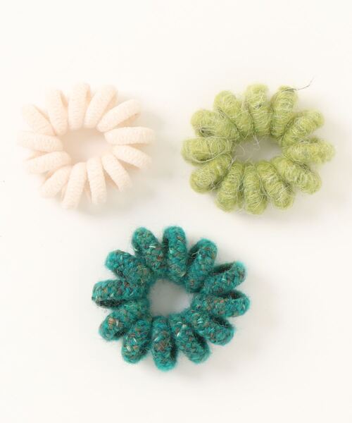 LOWRYS FARM（ローリーズファーム）の「グルグル３ＳＥＴヘアゴム　258115（ヘアゴム・レディース・グリーン/イエロー/ブルー/グリーン系その他/ピンク・FREE）」の3枚目の写真