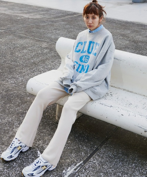 Auntie Rosa Holiday（アンティローザホリデー）の「オーバーサイズロゴスウェット（スウェット・レディース・ネイビー/オフホワイト/グレー・FREE）」の3枚目の写真