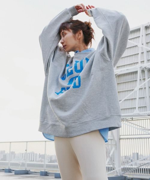 Auntie Rosa Holiday（アンティローザホリデー）の「オーバーサイズロゴスウェット（スウェット・レディース・ネイビー/オフホワイト/グレー・FREE）」の22枚目の写真