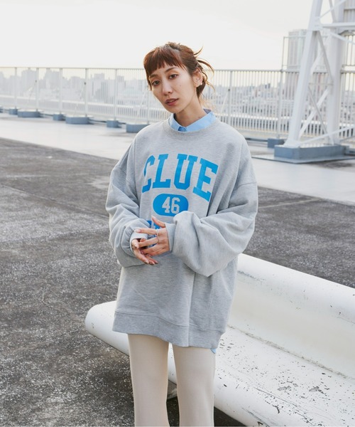 Auntie Rosa Holiday（アンティローザホリデー）の「オーバーサイズロゴスウェット（スウェット・レディース・ネイビー/オフホワイト/グレー・FREE）」の18枚目の写真