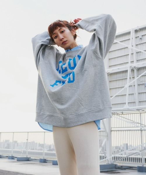 Auntie Rosa Holiday（アンティローザホリデー）の「オーバーサイズロゴスウェット（スウェット・レディース・ネイビー/オフホワイト/グレー・FREE）」の21枚目の写真