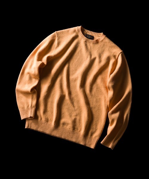 BEAMS PLUS（ビームスプラス）の「Crew LilyYarn 7G（ニット/セーター・メンズ・ホワイト/ブラック/ブラウン/サックスブルー/グリーン系その他2/オレンジ系その他3/ブルー・S/M/L/XL）」の16枚目の写真