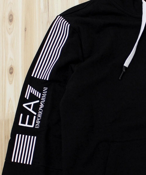 EMPORIO ARMANI（エンポリオアルマーニ）の「EA7 スリーブロゴフルジップスウェットパーカー 6KPM58 PJ9FZ（パーカー・メンズ・レッド/ブラック・L/M）」の11枚目の写真