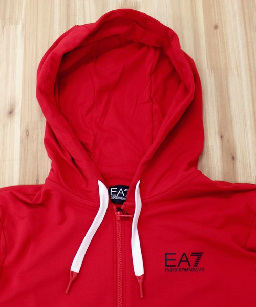 EMPORIO ARMANI（エンポリオアルマーニ）の「EA7 スリーブロゴフルジップスウェットパーカー 6KPM58 PJ9FZ（パーカー・メンズ・レッド/ブラック・L/M）」の18枚目の写真
