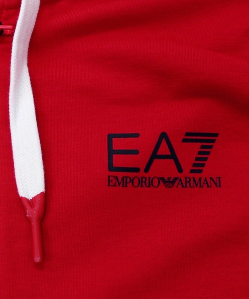 EMPORIO ARMANI（エンポリオアルマーニ）の「EA7 スリーブロゴフルジップスウェットパーカー 6KPM58 PJ9FZ（パーカー・メンズ・レッド/ブラック・L/M）」の19枚目の写真