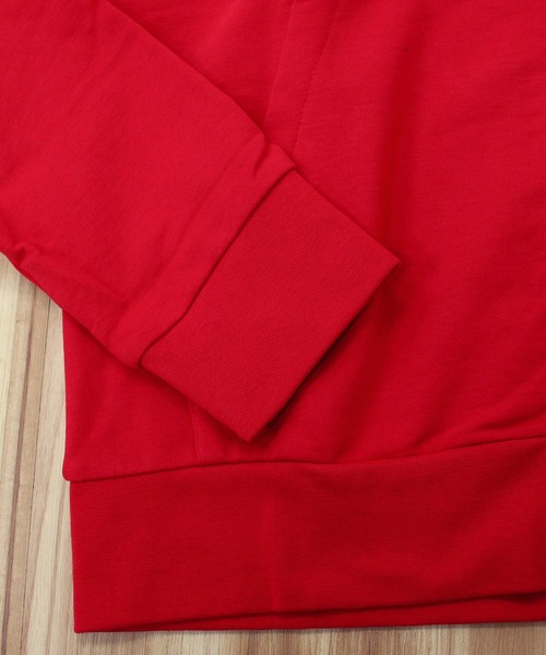 EMPORIO ARMANI（エンポリオアルマーニ）の「EA7 スリーブロゴフルジップスウェットパーカー 6KPM58 PJ9FZ（パーカー・メンズ・レッド/ブラック・L/M）」の5枚目の写真