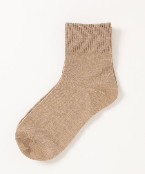 「kakko」（カッコ）の「レディース ベーシックリブショートソックス靴下（ソックス/靴下・レディース・ホワイト/ライトグレー/ブラック/ベージュ/ブラウン/カーキ/ピンク/ブルー/グリーン/ダークグレー/マスタード/ブラウン系その他・FREE）」の8枚目の写真