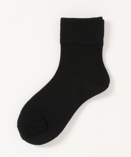 「kakko」（カッコ）の「レディース ベーシックリブショートソックス靴下（ソックス/靴下・レディース・ホワイト/ライトグレー/ブラック/ベージュ/ブラウン/カーキ/ピンク/ブルー/グリーン/ダークグレー/マスタード/ブラウン系その他・FREE）」の2枚目の写真