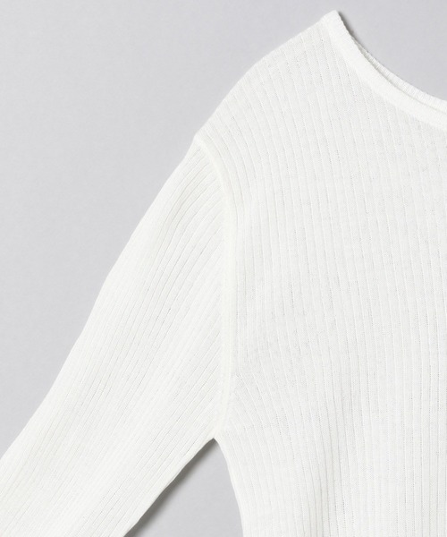 JEANASIS（ジーナシス）の「14GビスコースシアープルオーバーLS/270351（Tシャツ/カットソー・レディース・ホワイト/ネイビー/ブルー系その他/イエロー系その他・FREE）」の12枚目の写真