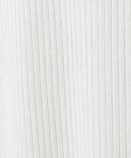 JEANASIS（ジーナシス）の「14GビスコースシアープルオーバーLS/270351（Tシャツ/カットソー・レディース・ホワイト/ネイビー/ブルー系その他/イエロー系その他・FREE）」の6枚目の写真