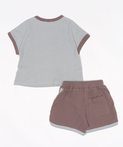 pairmanon（ペアマノン）の「【ふんわりワッフル】選べるデザイン セットアップ（セットアップ・キッズ・ブルー系その他3/ライトベージュ/グレー/アイボリー/ホワイト系その他/ブラック/ブラウン系その他/ブルー系その他・130/140/110/120/150/90/100）」の22枚目の写真