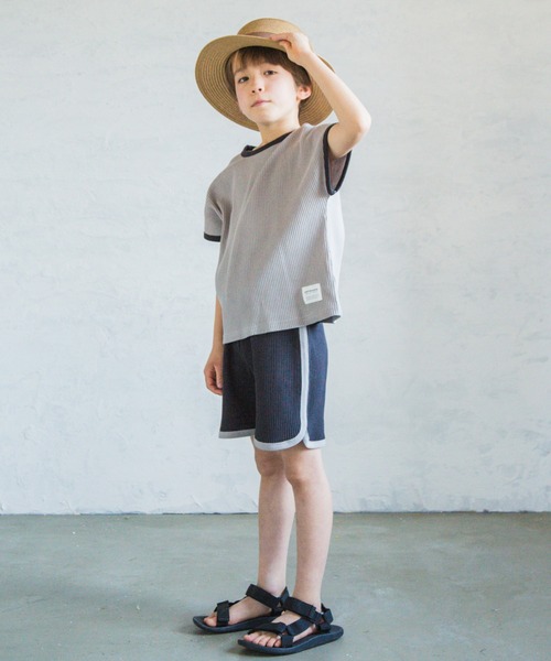 pairmanon（ペアマノン）の「【ふんわりワッフル】選べるデザイン セットアップ（セットアップ・キッズ・ブルー系その他3/ライトベージュ/グレー/アイボリー/ホワイト系その他/ブラック/ブラウン系その他/ブルー系その他・130/140/110/120/150/90/100）」の17枚目の写真