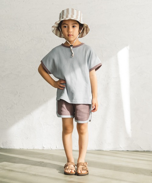 pairmanon（ペアマノン）の「【ふんわりワッフル】選べるデザイン セットアップ（セットアップ・キッズ・ブルー系その他3/ライトベージュ/グレー/アイボリー/ホワイト系その他/ブラック/ブラウン系その他/ブルー系その他・130/140/110/120/150/90/100）」の21枚目の写真