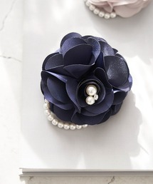 シャイニーフラワーパールコサージュ
