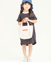 モノトーン天竺Tシャツワンピ