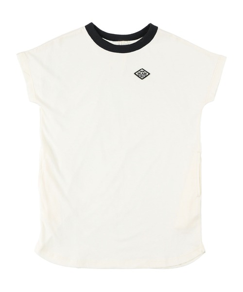 DILASH（ディラッシュ）の「モノトーン天竺Tシャツワンピ（ワンピース・キッズ・ブラック/アイボリー・90/100/110/120/80/130/140）」の6枚目の写真