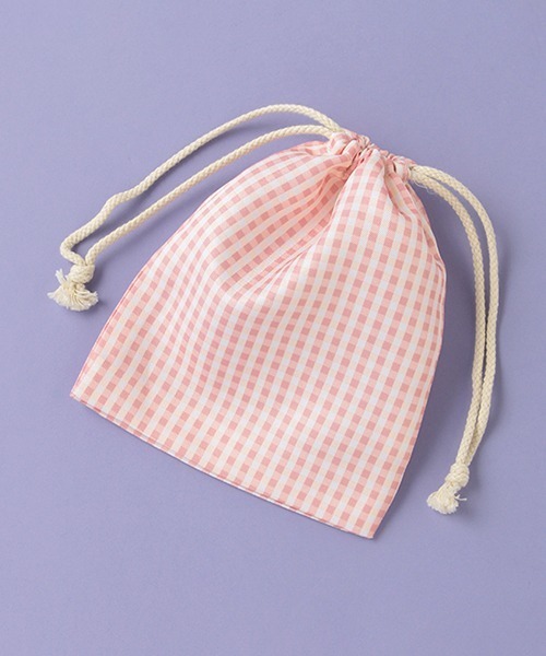 LOVETOXIC（ラブトキシック）の「ソーダネームミニ巾着（ポーチ・キッズ・アイボリー/ピンク/サックスブルー/ベージュ・FREE）」の16枚目の写真