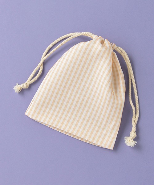 LOVETOXIC（ラブトキシック）の「ソーダネームミニ巾着（ポーチ・キッズ・アイボリー/ピンク/サックスブルー/ベージュ・FREE）」の8枚目の写真