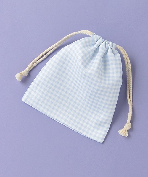 LOVETOXIC（ラブトキシック）の「ソーダネームミニ巾着（ポーチ・キッズ・アイボリー/ピンク/サックスブルー/ベージュ・FREE）」の9枚目の写真