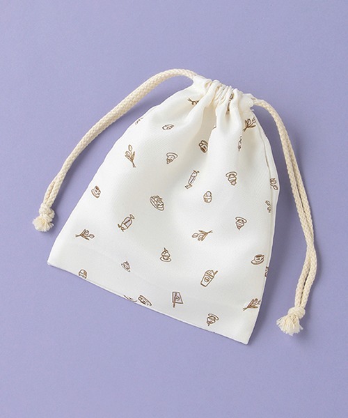 LOVETOXIC（ラブトキシック）の「ソーダネームミニ巾着（ポーチ・キッズ・アイボリー/ピンク/サックスブルー/ベージュ・FREE）」の10枚目の写真