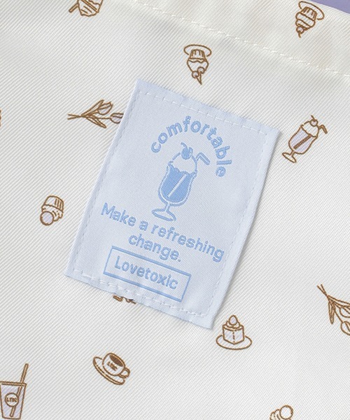 LOVETOXIC（ラブトキシック）の「ソーダネームミニ巾着（ポーチ・キッズ・アイボリー/ピンク/サックスブルー/ベージュ・FREE）」の12枚目の写真