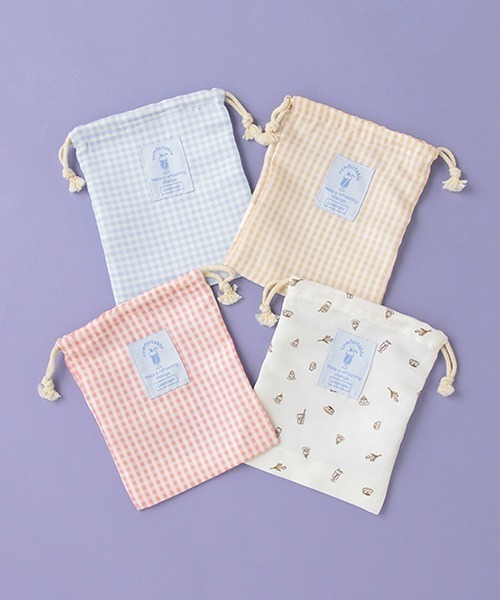 LOVETOXIC（ラブトキシック）の「ソーダネームミニ巾着（ポーチ・キッズ・アイボリー/ピンク/サックスブルー/ベージュ・FREE）」の15枚目の写真