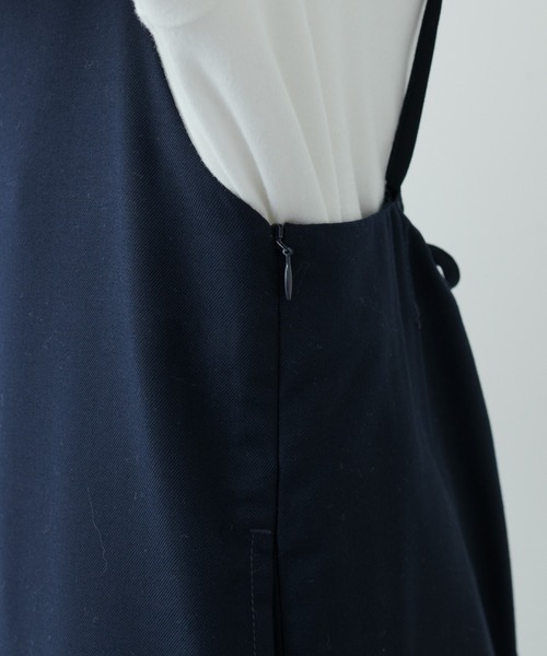 PUAL CE CIN(ピュアルセシン)の「大人見え後ろリボンサロペット(サロペット/オーバーオール・レディース・ネイビー/グレー・FREE)」の13枚目の写真