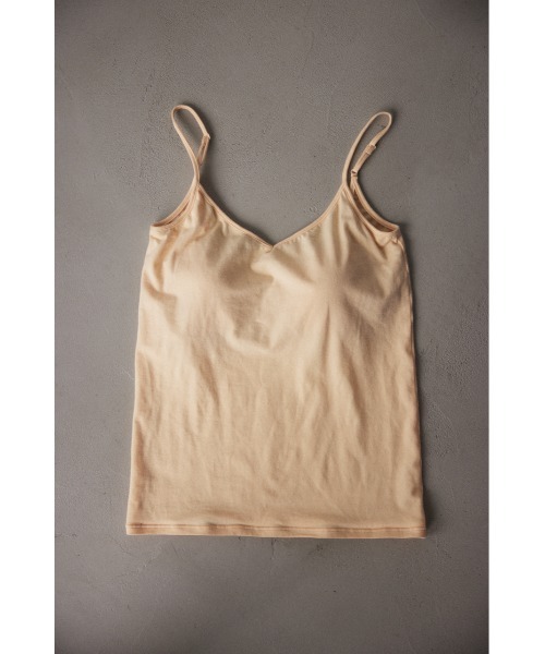 BLACK BY MOUSSY（ブラックバイマウジー）の「back open cap camisole（バックオープンカップキャミソール）（キャミソール・レディース・カーキ/ベージュ/ブラック/ライトイエロー/ライトカーキ・2/1）」の5枚目の写真